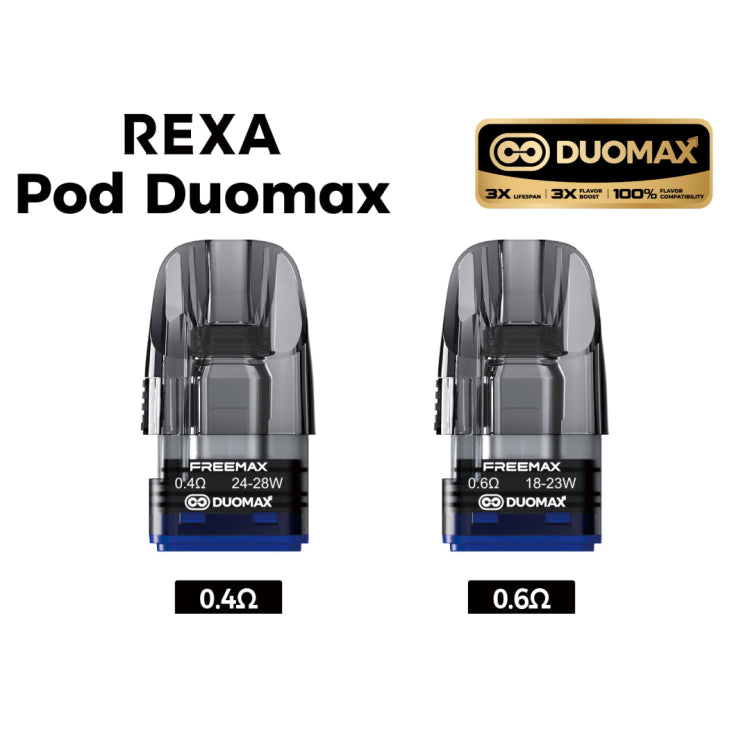 Cartouches Rexa Pod DuoMax - Freemax