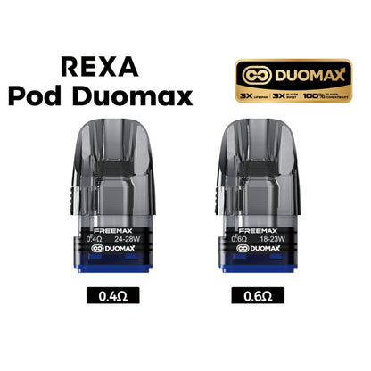 Cartouches Rexa Pod DuoMax  - Freemax